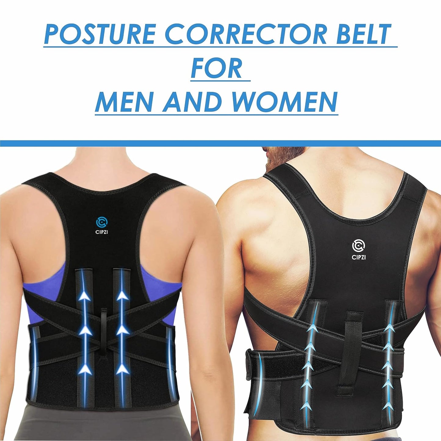 Adjustable Back Posture Corrector/ Relieve Pain Belt Women Men